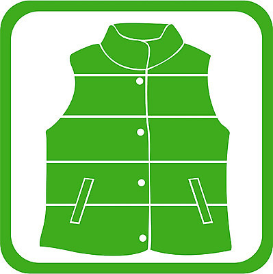 EPS 아이콘 옷 사람없음 점퍼 조끼 방한용 2D아이콘 외투 파일형식 벡터