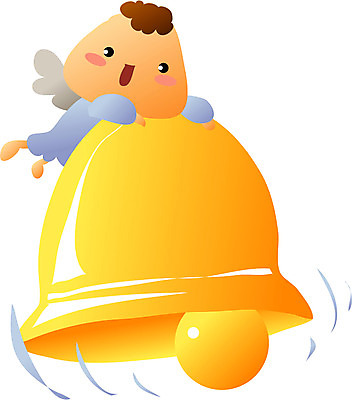 EPS 클립아트 일러스트 천사 한명 초인종 종 아기 오브젝트 황금종 아기만 가상인물 국내일러스트 1 상상 사람 파일형식 벡터
