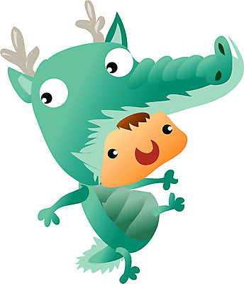 EPS 클립아트 동물 캐릭터 어린이 동물캐릭터 일러스트 사람 십이지신 용 운세 용캐릭터 변장 어린이만 일러캐릭터 파일형식 벡터