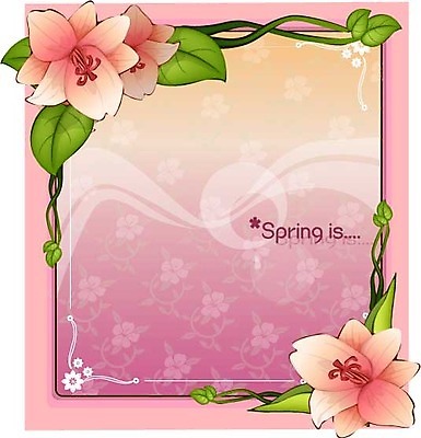 EPS 식물 꽃 분홍색 백그라운드 꽃백그라운드 일러스트 봄꽃 자연 사람없음 진달래 철쭉 국내일러스트 컬러 봄 생태계 파일형식 벡터