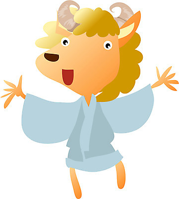 EPS 클립아트 동물 척추동물 캐릭터 한마리 육지동물 옷 일러스트 포유류 상상 전통캐릭터 사람없음 십이지신 운세 양 전통의상 일러캐릭터 1 전통 파일형식 벡터