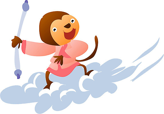 EPS 클립아트 동물 구름 척추동물 캐릭터 한마리 육지동물 일러스트 포유류 상상 사람없음 십이지신 원숭이띠 원숭이 운세 양띠 손오공 일러캐릭터 자연요소 1 양 파일형식 벡터