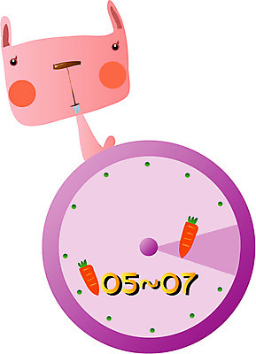 EPS 클립아트 동물 척추동물 한마리 육지동물 시계 일러스트 포유류 상상 사람없음 십이지신 운세 토끼띠 토끼 시간표 토끼묘 국내일러스트 1 반려동물 한자 계획 파일형식 벡터