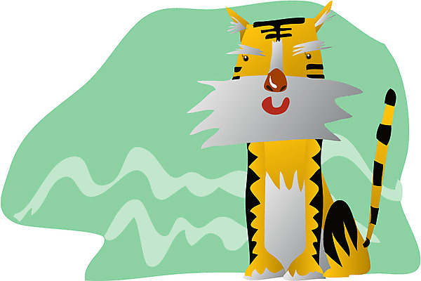 EPS 클립아트 동물 척추동물 캐릭터 한마리 육지동물 일러스트 포유류 상상 새해 사람없음 십이지신 운세 호랑이띠 호랑이 호랑이캐릭터 일러캐릭터 1 동물캐릭터 파일형식 벡터