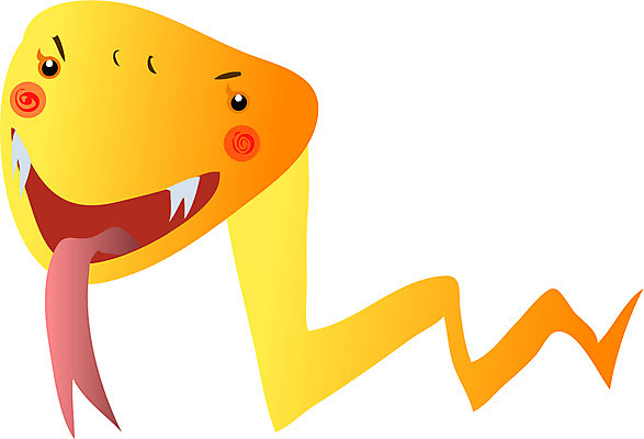 EPS 클립아트 동물 척추동물 캐릭터 한마리 일러스트 파충류 상상 새해 사람없음 십이지신 운세 뱀띠 뱀 일러캐릭터 1 파일형식 벡터