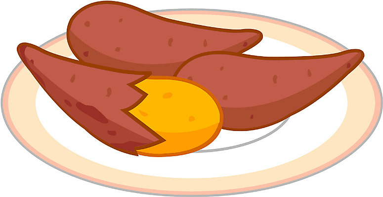 EPS 클립아트 음식 일러스트 디저트 사람없음 겨울음식 고구마 겨울간식 군고구마 찐고구마 제철음식 국내일러스트 겨울 뿌리채소 구이 찜 제철 파일형식 벡터