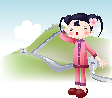 EPS 주간 해외 여자 아시아 어린이 외국문화 여행 지도 일러스트 휴가 중국문화 한명 사람 소녀 20대 성인 야외 관광지 중국 세계문화유산 세계여행 국기 전통의상 만리장성 여자만 여자한명만 국내일러스트 자연요소 1 동양문화 전통 나라 문화 청년 세계 문화재 성 파일형식 벡터