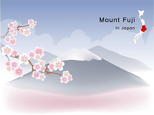EPS 식물 해외 꽃 아시아 외국문화 여행 지도 일러스트 휴가 사람없음 야외 관광지 일본 벚꽃 세계여행 국기 후지산 국내일러스트 나라 문화 산 세계 세계문화유산 파일형식 벡터
