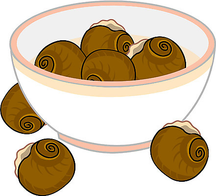 EPS 클립아트 동물 음식 일러스트 식재료 어패류 사람없음 골뱅이 소라 해산물 달팽이 국내일러스트 연체동물 파일형식 벡터