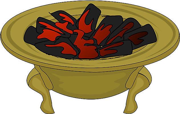 EPS 클립아트 생활용품 겨울 일러스트 사람없음 난방기 오브젝트 화로 숯 화롯불 국내일러스트 그릇 계절 불 난방용품 파일형식 벡터