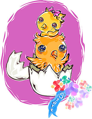 EPS 동물 척추동물 일러스트 조류 생명 병아리 사람없음 라이프 계란 알 닭 시작 부화 국내일러스트 생활 파일형식 벡터