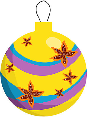 EPS 클립아트 기념일 크리스마스장식 크리스마스 꽃무늬 일러스트 크리스마스용품 이벤트 사람없음 장식 파티 장식볼 구슬 오브젝트 국내일러스트 꽃 무늬 용품 파일형식 벡터