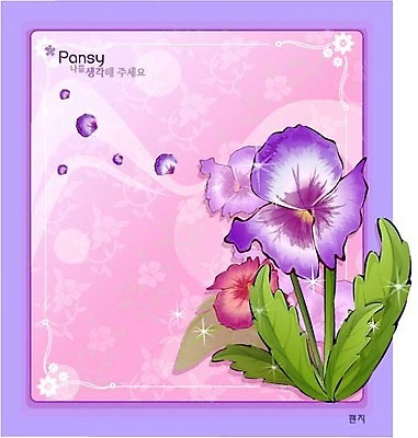 EPS 식물 꽃 컬러 백그라운드 꽃백그라운드 일러스트 봄꽃 자연 사람없음 보라색 팬지 국내일러스트 봄 생태계 파일형식 벡터