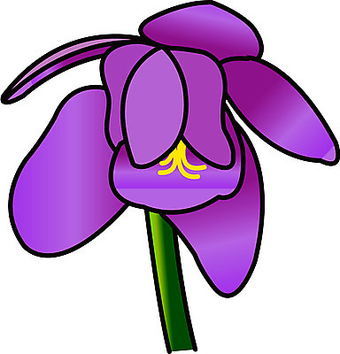 EPS 클립아트 식물 꽃 한송이 일러스트 봄꽃 자연 사람없음 보라색 봄 제비꽃 국내일러스트 1 계절 컬러 생태계 송이 파일형식 벡터
