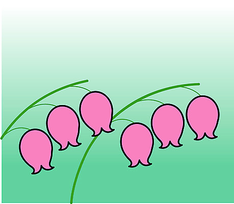 EPS 클립아트 식물 꽃 여러송이 일러스트 봄꽃 자연 사람없음 봄 금낭화 국내일러스트 계절 다수 생태계 파일형식 벡터