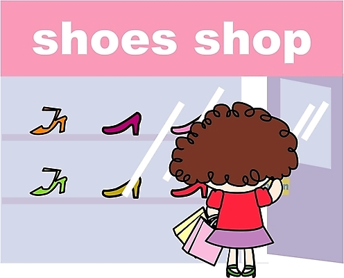 EPS 전신 클립아트 여자 구두 일러스트 한명 서기 사람 20대 성인 쇼핑 쇼핑백 상점 파마 쇼윈도 신발가게 여자만 여자한명만 성인여자만 청년만 청년여자만 성인한명만 청년여자한명만 성인여자한명만 성인만 국내일러스트 1 헤어스타일 신발 가방 모션 청년 전시 파일형식 벡터