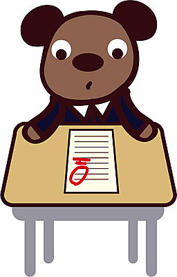 EPS 클립아트 동물 척추동물 캐릭터 육지동물 교육 동물캐릭터 일러스트 포유류 상상 수업 교육캐릭터 상반신 사람없음 스쿨라이프 곰인형 시험 곰캐릭터 시험지 0점 일러캐릭터 라이프스타일 인형 곰 학교 점수 파일형식 벡터