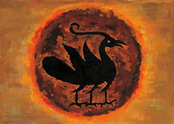 포토 JPG 동물 척추동물 한국문화 한국전통 전통 상상 조류 수묵화 사람없음 동양화 작품 한국화 봉황 봉황새 국내포토 동양문화 한국 미술 파일형식