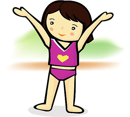 EPS 전신 클립아트 여자 수영복 어린이 일러스트 건강 한명 서기 사람 소녀 10대 운동 스트레칭 생활체조 체조 여자만 여자한명만 소녀만 국내일러스트 1 옷 모션 청소년 어린이만 파일형식 벡터