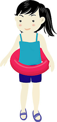 EPS 전신 클립아트 계절 여자 초등학생 어린이 여행 일러스트 휴가 한명 서기 사람 소녀 여름 여름휴가 바캉스 휴양지 튜브 여자만 여자한명만 어린이만 소녀만 소녀한명만 국내일러스트 1 학생 모션 장소 파일형식 벡터 여름_계절