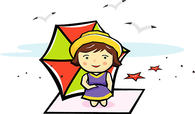 EPS 주간 전신 클립아트 여자 초등학생 어린이 바다 여행 일러스트 휴가 한명 사람 앉기 소녀 야외 여름 여름휴가 바캉스 파라솔 여자만 여자한명만 어린이만 소녀만 소녀한명만 국내일러스트 자연요소 1 학생 계절 모션 파일형식 벡터 여름_계절