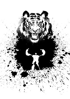 PSD 한마리 한국전통 실루엣 일러스트 캘리그라피 붓터치 흑백 사람 외침 호랑이 번짐 포효 국내일러스트 1 전통 포유류 한국 촬영기법 소리 파일형식 효과