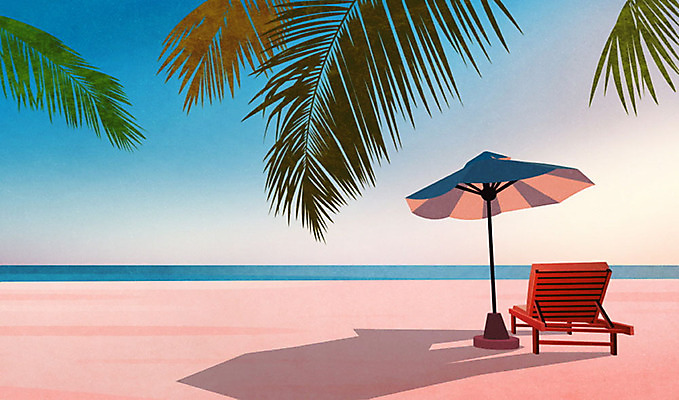 PSD 바다 백그라운드 일러스트 자연 휴가 풍경 해변 사람없음 여름 여름휴가 바캉스 모래사장 야자수 고요 여름풍경 파라솔 선베드 자연백그라운드 계절백그라운드 야자수잎 여름배경 국내일러스트 나무 계절 잎 의자 생태계 파일형식 여름_계절