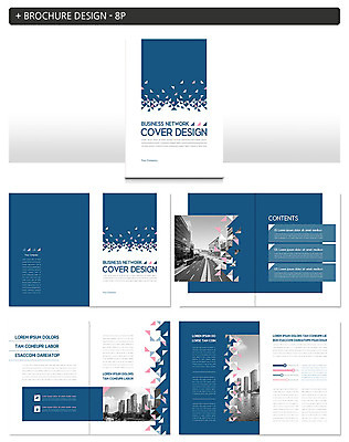 템플릿 라이프스타일 ZIP 도로 비즈니스 빌딩 팜플렛 사람없음 파란색 삼각형 지오메트릭 인디자인 INDD 클래식블루 이미지템플릿 도형 길 컬러 교통시설 건물 생활 파일형식 트랜드컬러