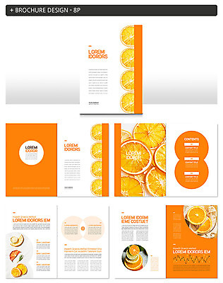 템플릿 라이프스타일 ZIP 오렌지 팜플렛 사람없음 주황색 슬라이스 건과일 과일조각 인디자인 INDD 이미지템플릿 컬러 조각 과일 건조 생활 파일형식