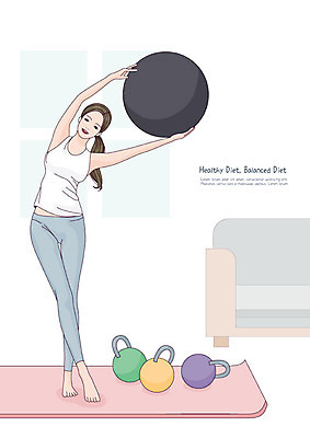 전신 우먼라이프 여자 거실 몸매관리 다이어트 일러스트 요가 건강 한명 서기 들기 사람 성인 취미 운동복 운동 뷰티 건강관리 요가자세 매트 짐볼 몸매 요가복 웨이트기구 자기관리 싱글라이프 성인여자한명만 홈트레이닝 오하운 레이어드홈 국내일러스트 AI파일 1 라이프스타일 웰빙 옷 포즈 모션 관리 운동기구 신조어 여자한명만 성인여자만 파일형식 벡터