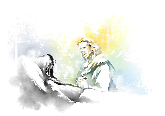 PSD 여자 남자 기독교 일러스트 캘리그라피 붓터치 사랑 성인 두명 손잡기 예수 하나님 번짐 위로 돌봄 안식처 성인만 국내일러스트 감정 종교 모션 휴식 사람 신_종교 파일형식 효과