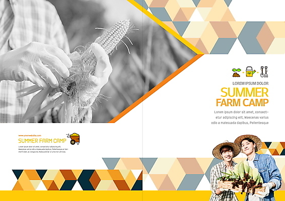 PSD 템플릿 표지디자인 북디자인 출판디자인 표지 남자 리플렛 북커버 팜플렛 20대 청년 성인 세명 컬러풀 농장 농사 한국인 체험 농장체험 성인남자만 이미지템플릿 컬러 컨셉 농업 사람 동양인 체험학습 남자만 성인만 파일형식