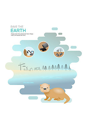 동물 한마리 야생동물 일러스트 자연 사람없음 자연보호 환경 그린캠페인 환경오염 오염 쓰레기 강가 자연재해 동물보호 지구온난화 멸종위기동물 수달 야생동물보호 토양오염 국내일러스트 멸종위기종 AI파일 1 캠페인 컨셉 강 보호 사회이슈 생태계 재해 기후변화 파일형식 벡터