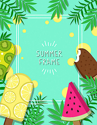 백그라운드 잎 일러스트 휴가 아이스크림 여름음식 수박 사각프레임 프레임 키위 사람없음 초록색 여름 여름휴가 바캉스 레몬 야자수잎 과일아이스크림 막대아이스크림 초코맛 프레임일러스트 트로피컬아트 제철과일 국내일러스트 AI파일 식물 계절 음식 컬러 과일 디저트 사각형 초콜릿 맛 그림 제철 파일형식 벡터 여름_계절