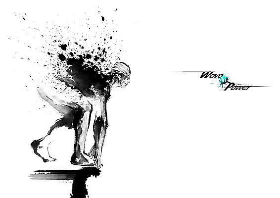 PSD 남자 일러스트 캘리그라피 붓터치 흑백 한명 성인 수영 기다림 번짐 수영선수 성인남자한명만 국내일러스트 1 모션 운동선수 촬영기법 사람 수상스포츠 남자한명만 성인남자만 파일형식 효과