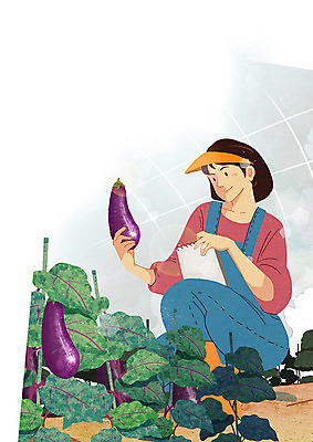 PSD 여자 행복 밭 일러스트 가지 작업복 장화 한명 들기 사람 청년 농작물 청춘 농사 기쁨 수확 시골 농부 귀농 웅크림 청년여자한명만 성인여자한명만 청년농부 국내일러스트 직업 1 옷 감정 신발 컨셉 농업 채소 모션 성인 여자한명만 성인여자만 청년여자만 파일형식