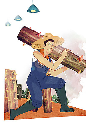 PSD 남자 행복 일러스트 작업복 장화 한명 들기 사람 청년 농작물 청춘 농사 기쁨 수확 시골 농부 밀짚모자 통나무 귀농 표고버섯 청년남자한명만 성인남자한명만 청년농부 국내일러스트 나무 직업 모자_잡화 1 옷 감정 신발 컨셉 농업 모션 성인 버섯 남자한명만 성인남자만 청년남자만 파일형식