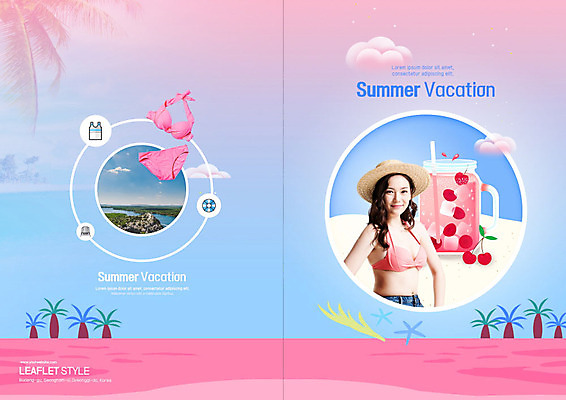 PSD 템플릿 표지디자인 북디자인 출판디자인 여자 표지 리플렛 분홍색 여행 북커버 휴가 한명 팜플렛 20대 성인 해변 여름 여름휴가 바캉스 비키니 야자수 한국인 그라데이션 성인여자한명만 딸기에이드 이미지템플릿 나무 1 계절 수영복 바다 컬러 사람 동양인 청년 에이드 여자한명만 성인여자만 파일형식 여름_계절