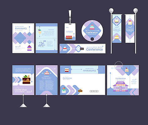템플릿 배너템플릿 아이스크림 디저트 팜플렛 사람없음 파란색 세트 쇼핑백 케이크 빵집 현수막 전단 홍보물 엽서 초대장 패키지 약도 박람회 손부채 소봉투 행사세트 행사템플릿 AI파일 배너 음식 컬러 지도 가방 편지봉투 카드_감사 상점 편지 파일형식 벡터