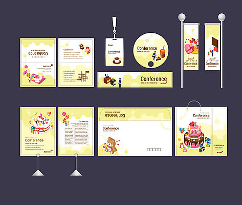 템플릿 배너템플릿 여자 남자 디저트 선물 팜플렛 여러명 세트 쇼핑백 노란색 케이크 초콜릿 곰인형 현수막 전단 홍보물 엽서 초대장 패키지 약도 박람회 손부채 소봉투 행사세트 행사템플릿 AI파일 배너 음식 인형 컬러 다수 지도 가방 편지봉투 카드_감사 사람 편지 파일형식 벡터