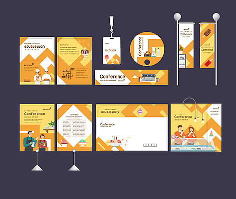 템플릿 배너템플릿 여자 남자 아이스크림 디저트 팜플렛 여러명 성인 세트 쇼핑백 노란색 빵집 현수막 전단 홍보물 엽서 초대장 패키지 약도 박람회 손부채 소봉투 행사세트 행사템플릿 AI파일 배너 음식 컬러 다수 지도 가방 편지봉투 카드_감사 사람 상점 편지 파일형식 벡터