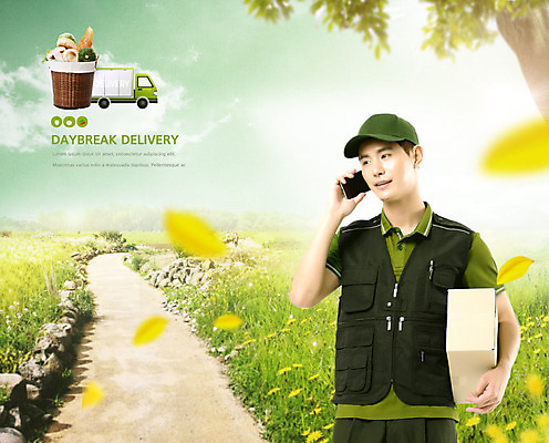 PSD 편집이미지 남자 잎 채소 한명 초원 20대 성인 초록색 스마트폰 쇼핑 상자 한국인 트럭 신선 풀잎 택배기사 배송 택배 속도 통화 편리함 신속배달 퀵 성인남자한명만 새벽배송 이미지편집 식물 1 컬러 컨셉 모션 자동차 사람 동양인 청년 핸드폰 스마트기기 운송업 풀_식물 배달원 퀵서비스 남자한명만 성인남자만 파일형식