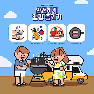 여자 남자 채소 과일 일러스트 어류 안전 타이포그라피 한글 두명 여름 파란색 캠핑 바비큐 굽기 즐거움 안전수칙 닦기 캠핑카 손씻기 분류 주의사항 국내일러스트 AI파일 문자 계절 감정 음식 컬러 모션 자동차 레저 주의 사람 수중동물 씻기 구이 파일형식 벡터