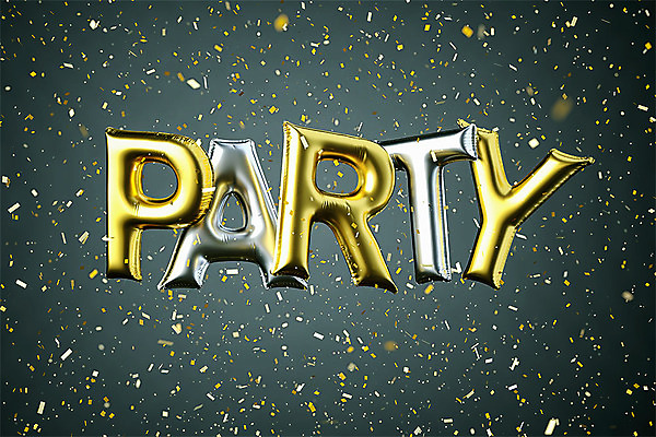 PSD 편집이미지 알파벳 영어 백그라운드 텍스트 대문자 타이포그라피 사람없음 파티 3D소스 3D 검은색 디지털합성 오브젝트 꽃가루 풍선 더스트파티클 편집소스 편집3D 문자 컬러 이벤트 가루 파일형식