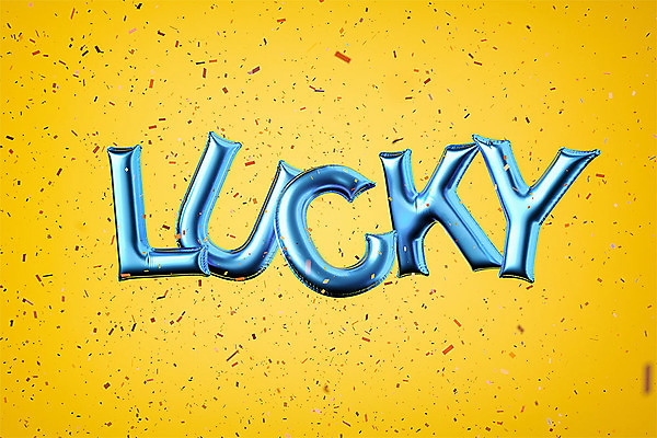 PSD 편집이미지 알파벳 영어 백그라운드 텍스트 대문자 타이포그라피 사람없음 노란색 3D소스 3D 행운 디지털합성 오브젝트 꽃가루 풍선 더스트파티클 편집소스 편집3D 문자 컬러 컨셉 가루 파일형식