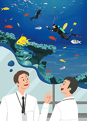 PSD 남자 행복 여행 일러스트 휴가 휴식 사람 여러명 취미 여름 레포츠 여름휴가 바캉스 희망 기쁨 수상스포츠 직장인 계획 즐거움 휴양지 스쿠버다이빙 힐링 여름스포츠 위시리스트 휴가철 성인남자만 국내일러스트 직업 계절 감정 스포츠 다수 컨셉 레저 장소 남자만 성인만 파일형식 여름_계절