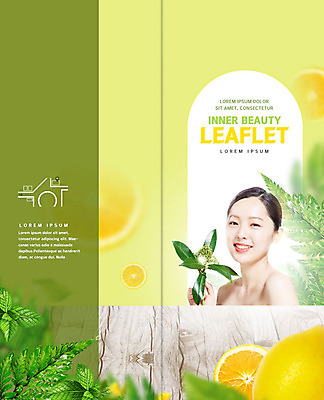 PSD 템플릿 표지디자인 북디자인 출판디자인 여자 표지 꽃 리플렛 2단접지 북커버 나뭇잎 건강 한명 미소 사람 팜플렛 상반신 20대 성인 초록색 뷰티 노란색 건강관리 레몬 피부 의료성형뷰티 성인여자한명만 이미지템플릿 식물 1 컬러 잎 과일 표정 관리 청년 신체부위 여자한명만 성인여자만 파일형식