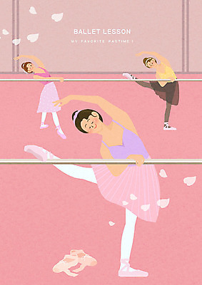 PSD 여자 꽃잎 분홍색 일러스트 휴식 사람 취미 세명 기쁨 발레 연습 즐거움 발레리나 힐링 올림머리 발레동작 발레수업 발레연습 여자만 워라밸 국내일러스트 헤어스타일 꽃 감정 컬러 포즈 컨셉 춤 신조어 파일형식