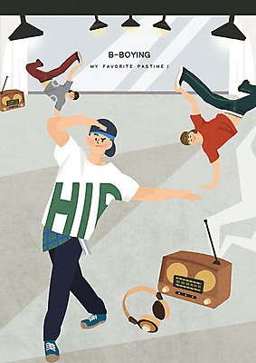 PSD 남자 포즈 일러스트 휴식 조명 힙합 사람 취미 세명 헤드폰 스피커 기쁨 거울 춤 즐거움 비보이 연습장 힐링 캡모자 성인남자만 워라밸 국내일러스트 모자_잡화 감정 음악 음향기기 컨셉 문화예술 공책 신조어 남자만 성인만 파일형식