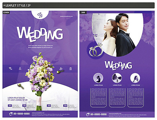 템플릿 여자 남자 행복 ZIP 신부 리플렛 부케 신랑 결혼 사랑 여러명 20대 성인 30대 보라색 한국인 전단템플릿 전단 결혼반지 성인만 인디자인 INDD 웨딩박람회 이미지템플릿 감정 컬러 꽃다발 다수 사람 동양인 이벤트 청년 장년 반지 홍보물 박람회 파일형식